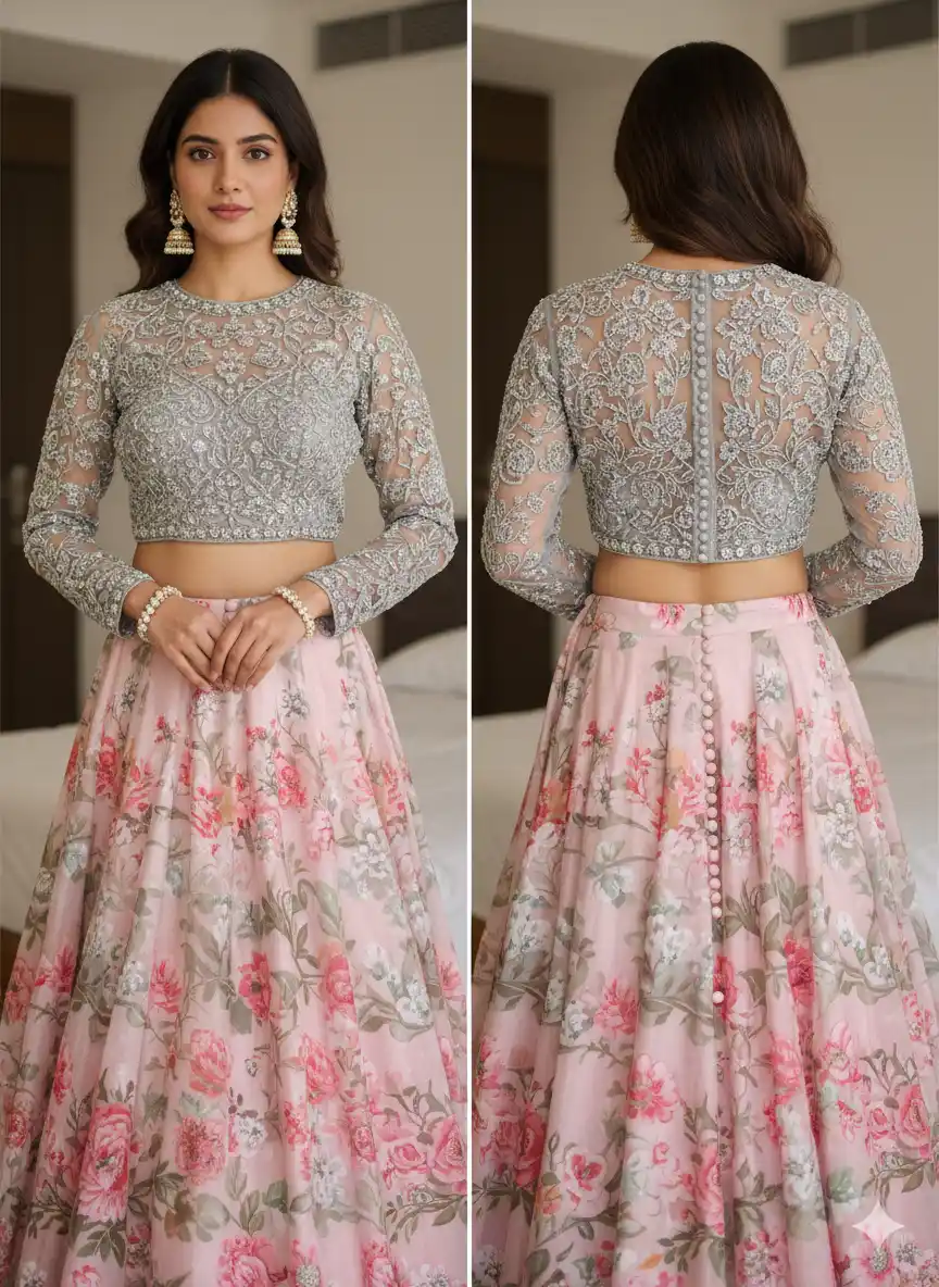 jewel neck blouse